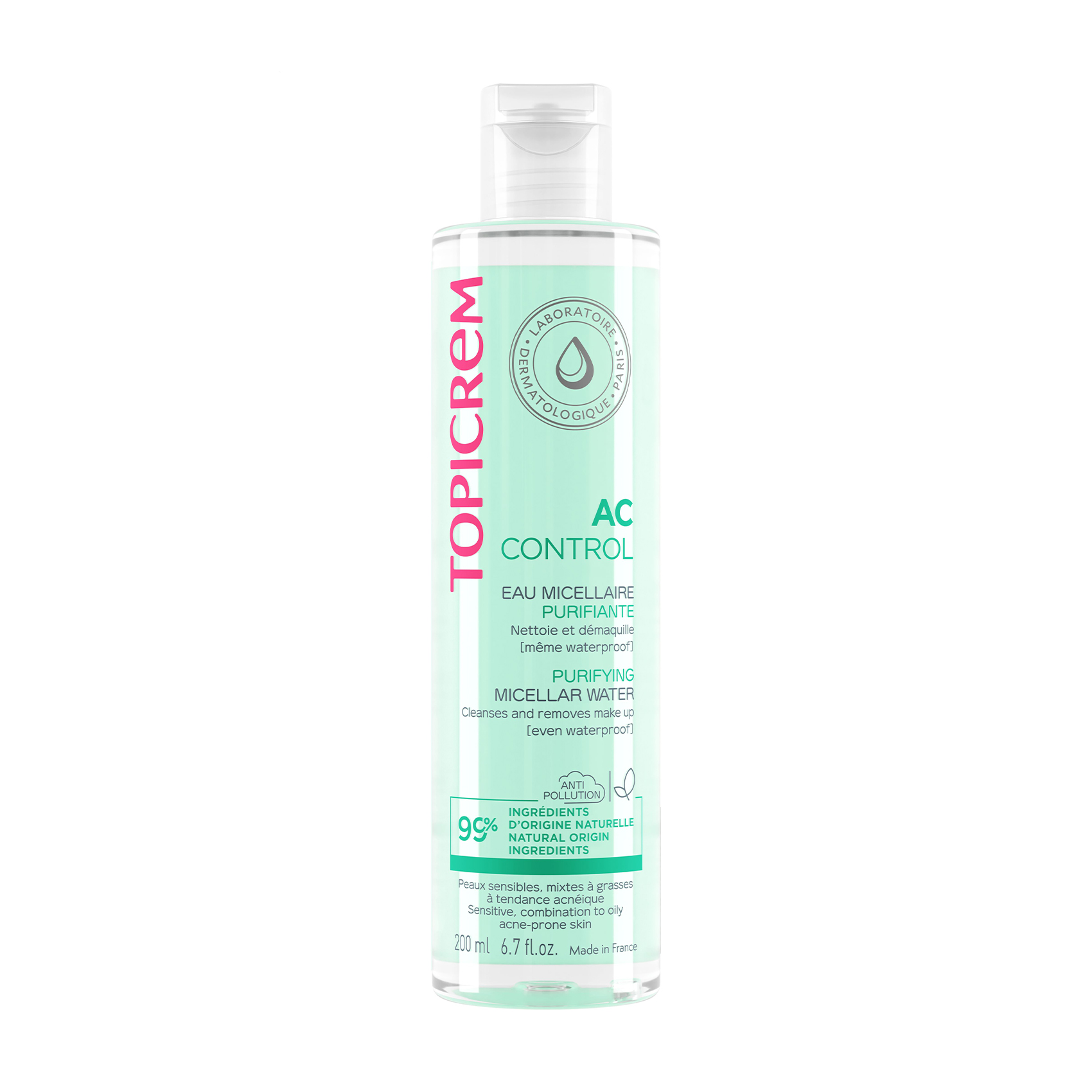 Очищувальна міцелярна вода для обличчя Topicrem AC Purifying Micellar Water, 200 мл